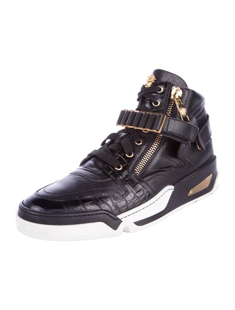 versace black medusa high top sneakers|Versace Medusa shoes women.